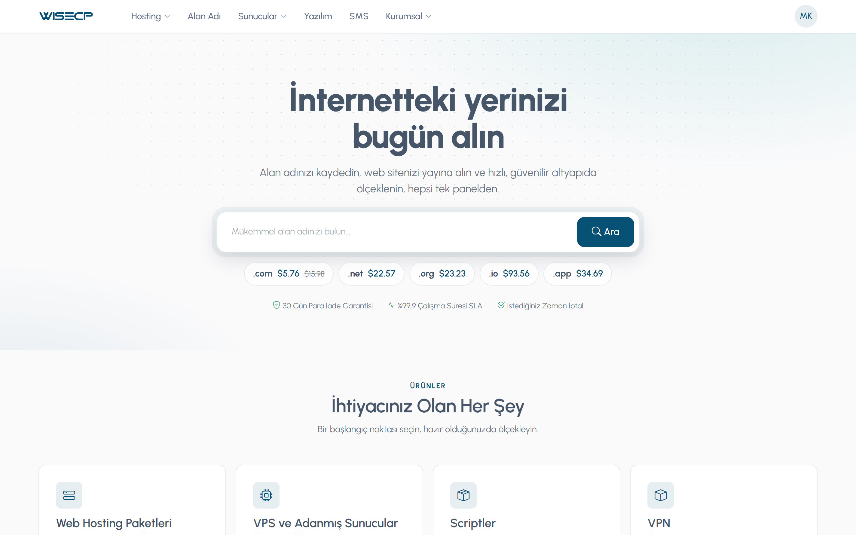 WISECP sürüm 5 Basic tema mağazası