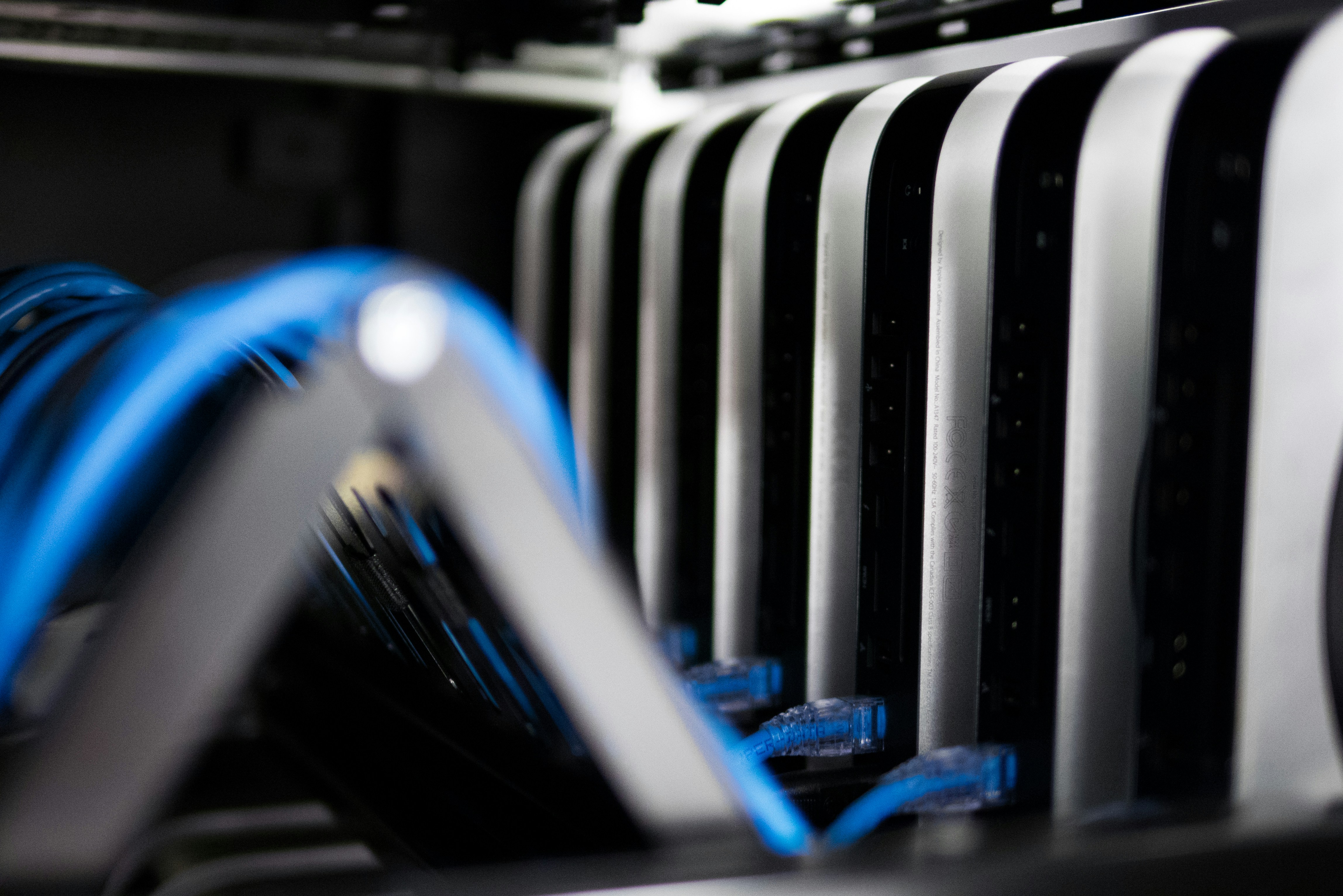A networked infrastructure hub with connected nodes