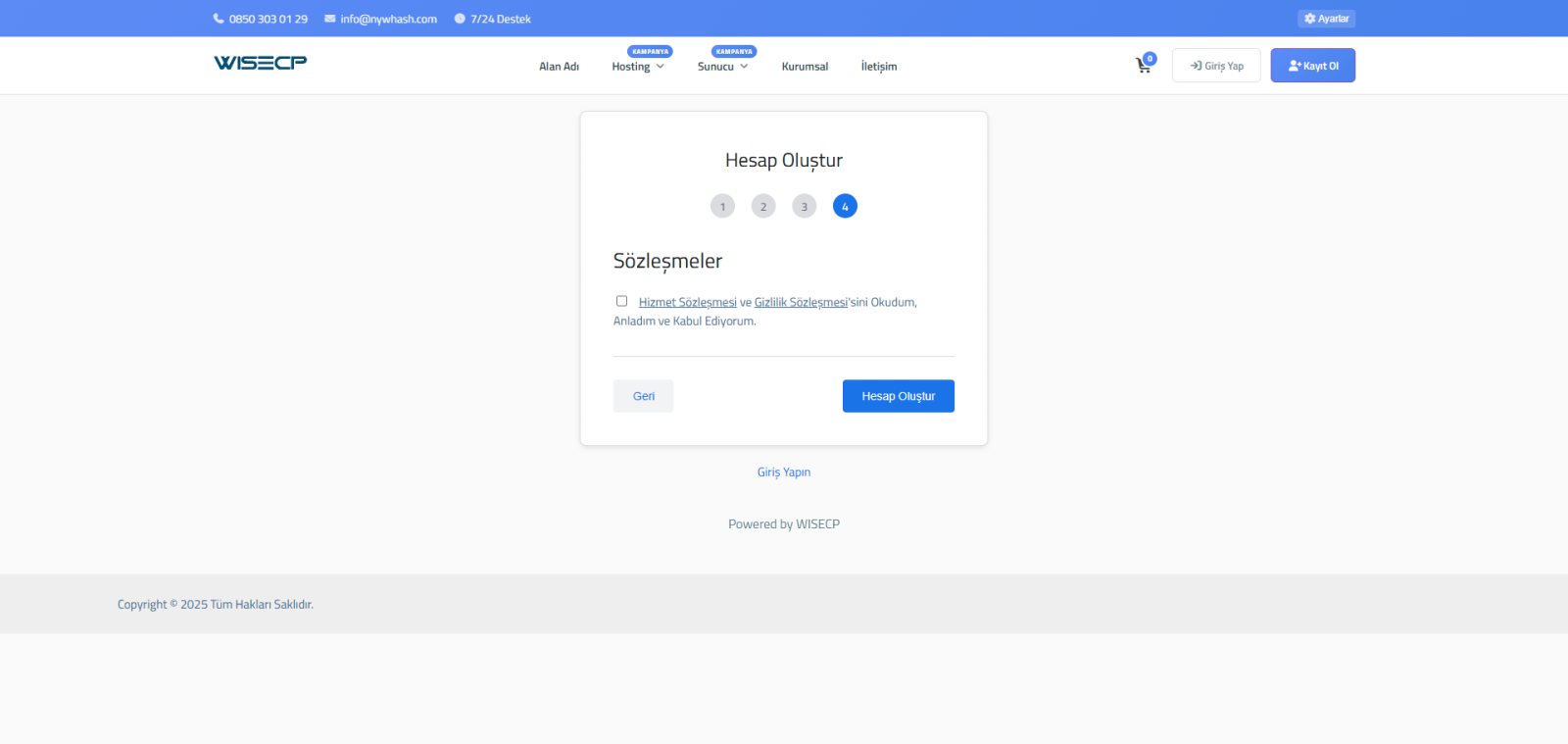 Nywa Client Area Theme