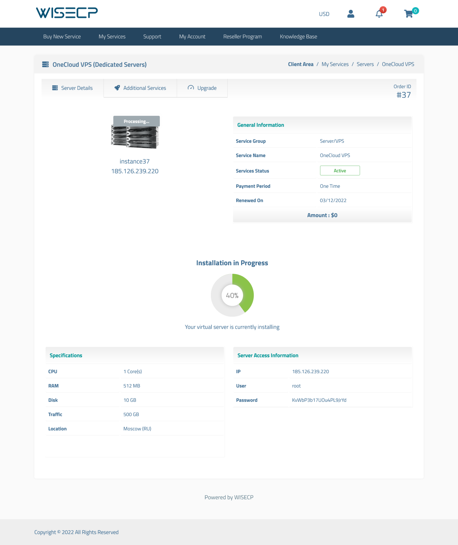 Oneprovider VPS Automation