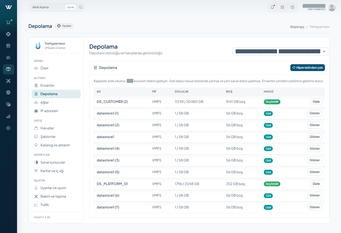 TreHypervisor - VMware vCenter Server Module
