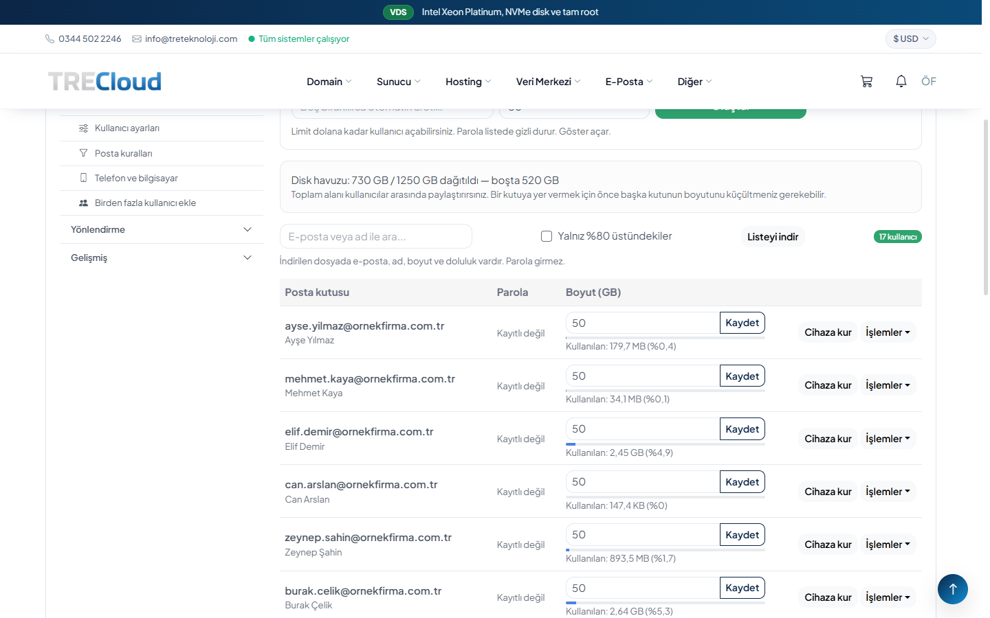 TreMail - Mailcow Business Email Module