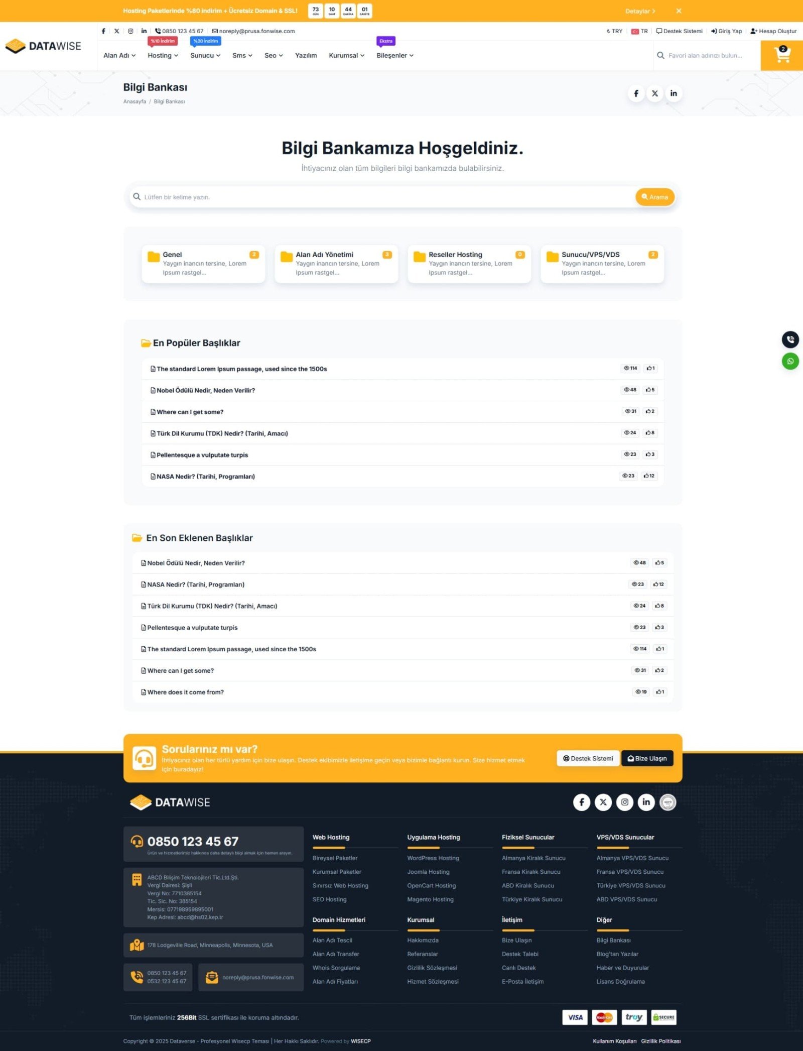 Datawise WISECP Theme