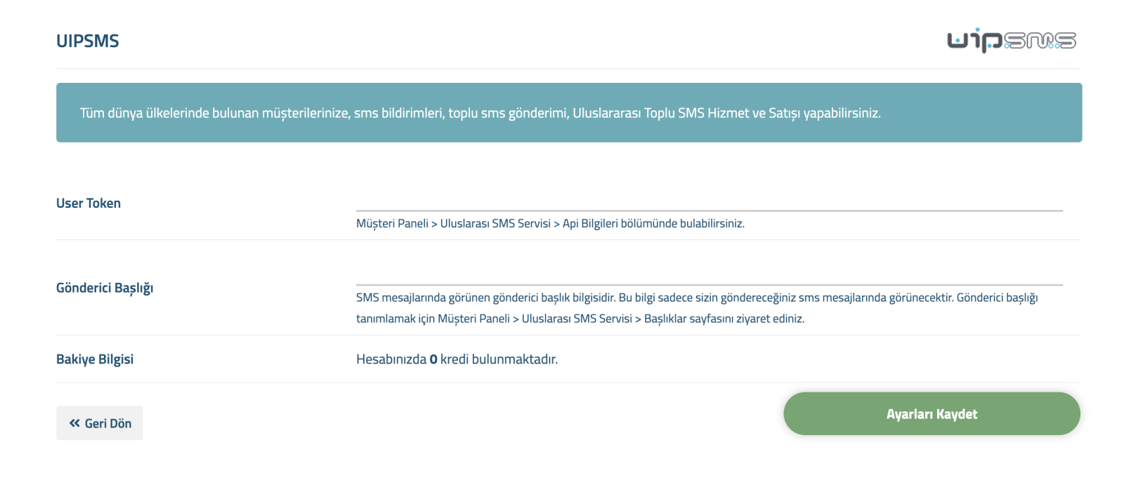 UIPAPP - Bulk SMS Module