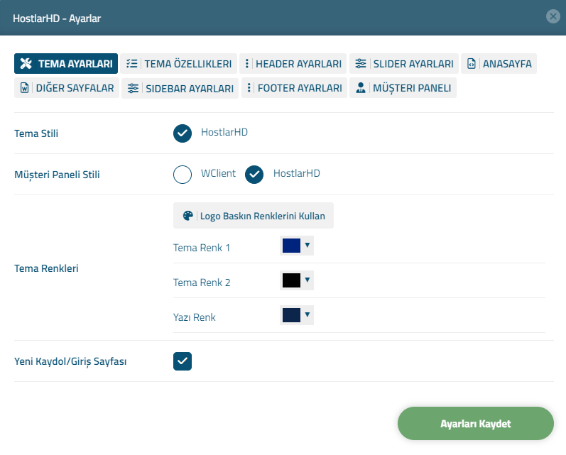 Hostlar Themes