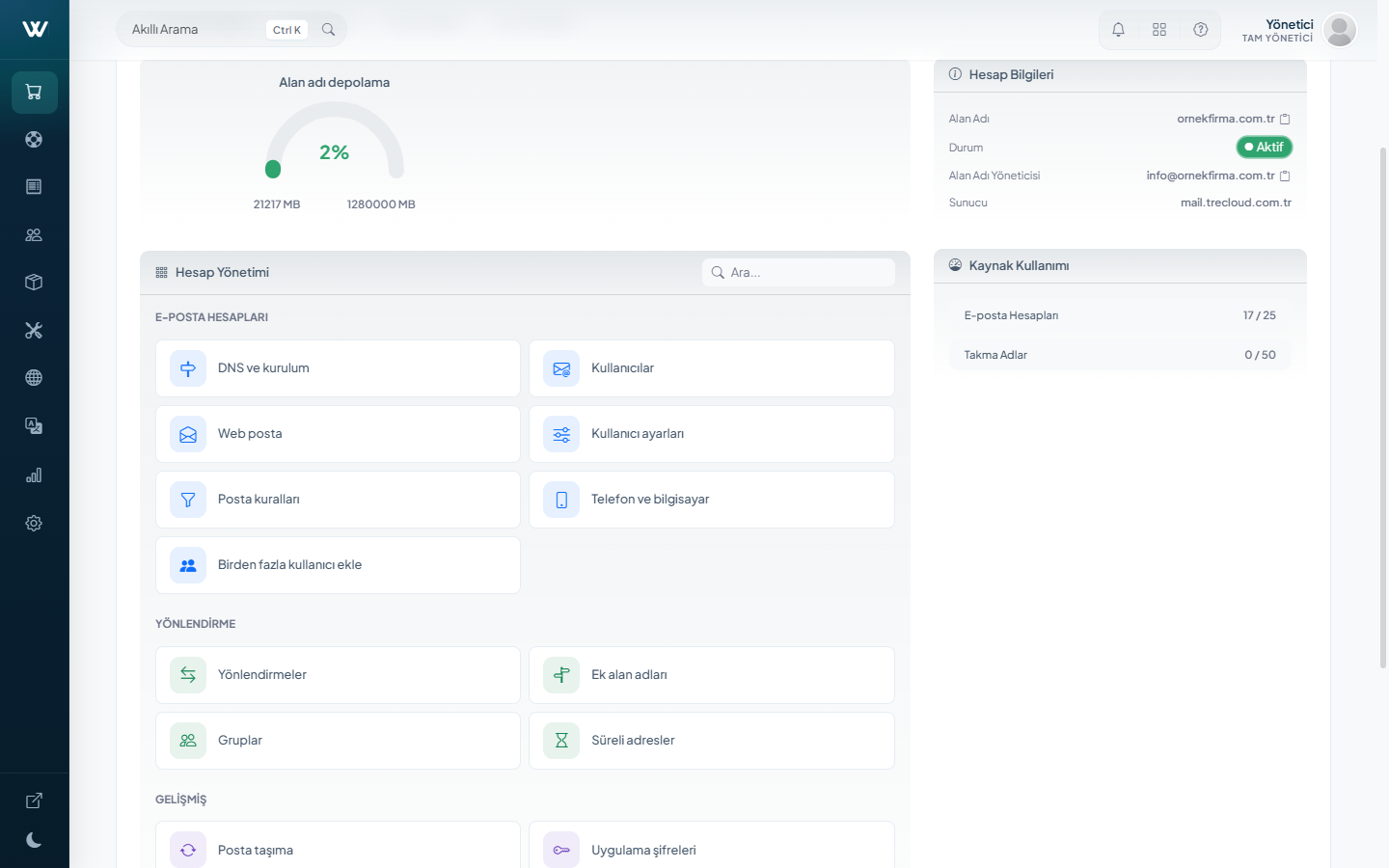 TreMail - Mailcow Business Email Module