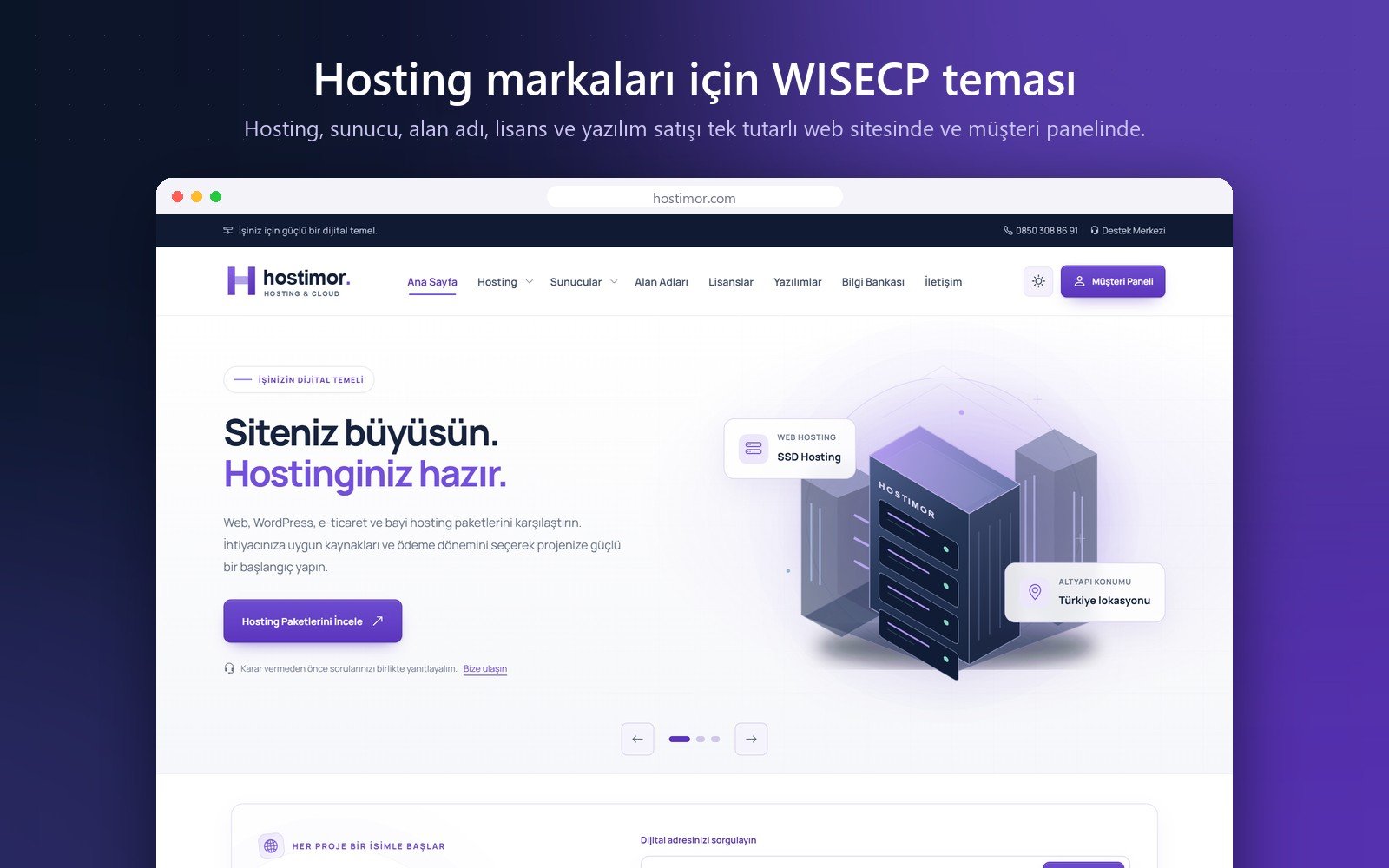 Hostimor | WISECP Theme