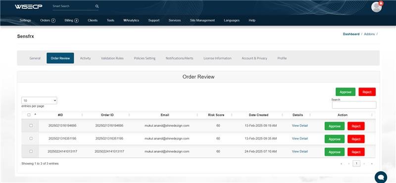 Sensfrx: AI Fraud Prevention