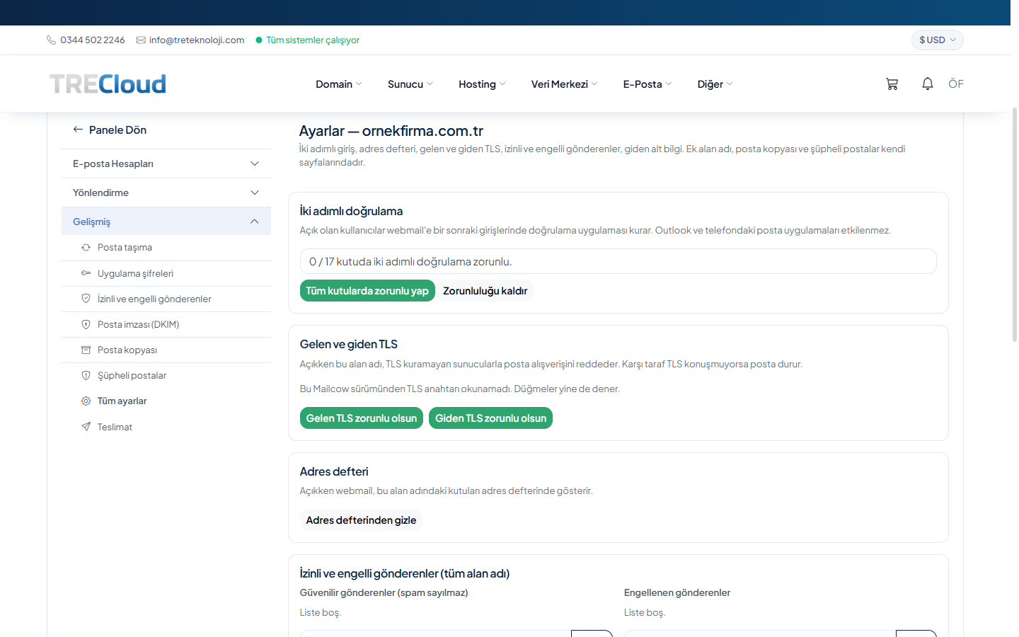 TreMail - Mailcow Business Email Module
