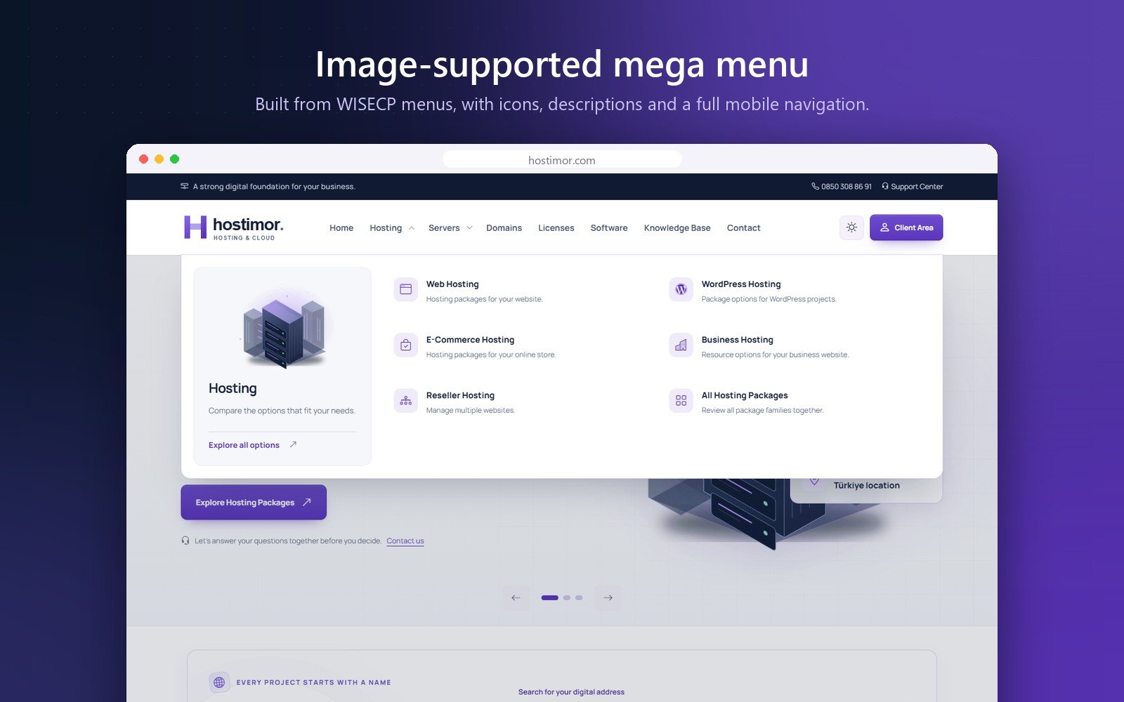 Hostimor | WISECP Theme
