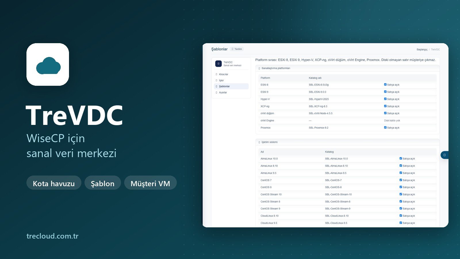 TreVDC - Virtual Data Center Module for WISECP
