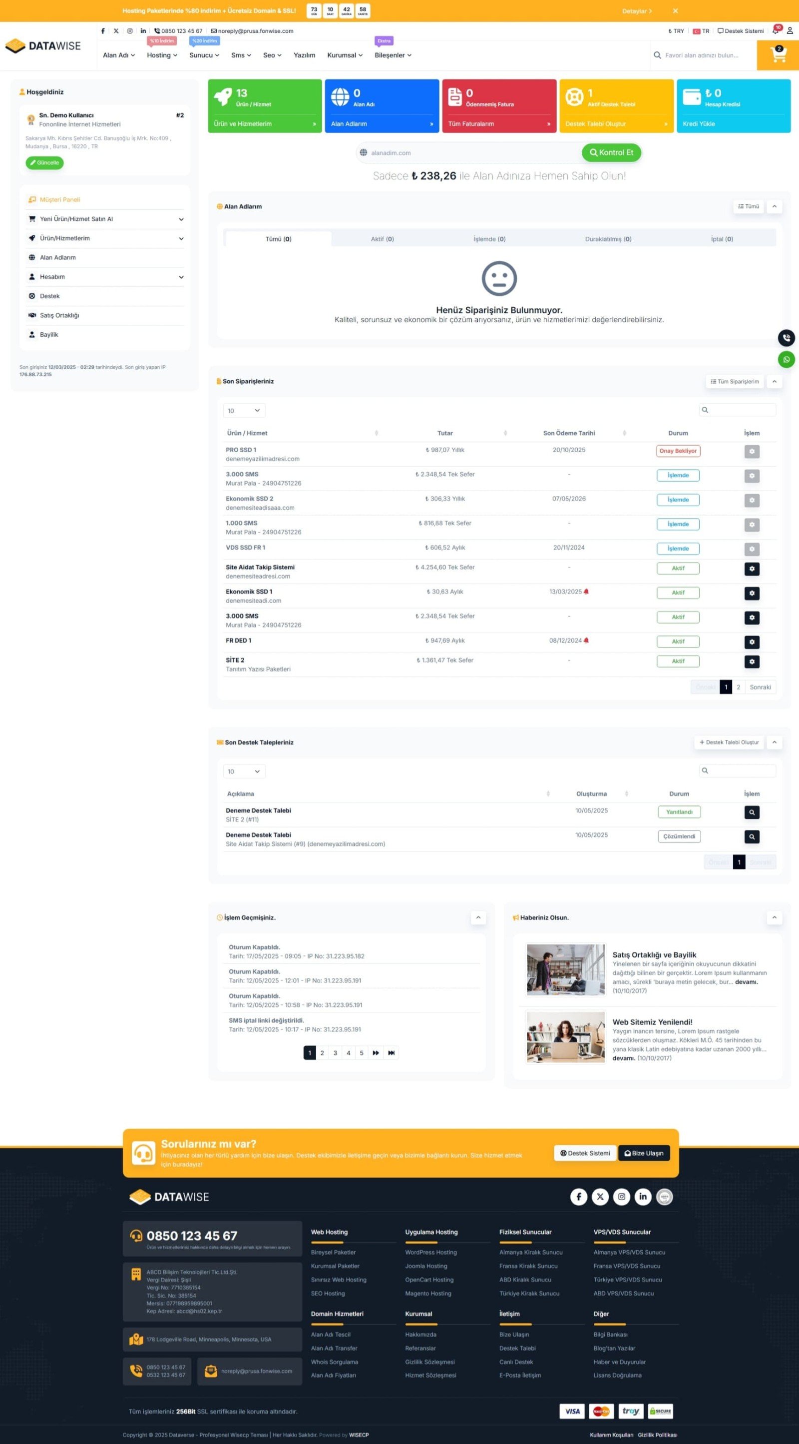 Datawise WISECP Theme