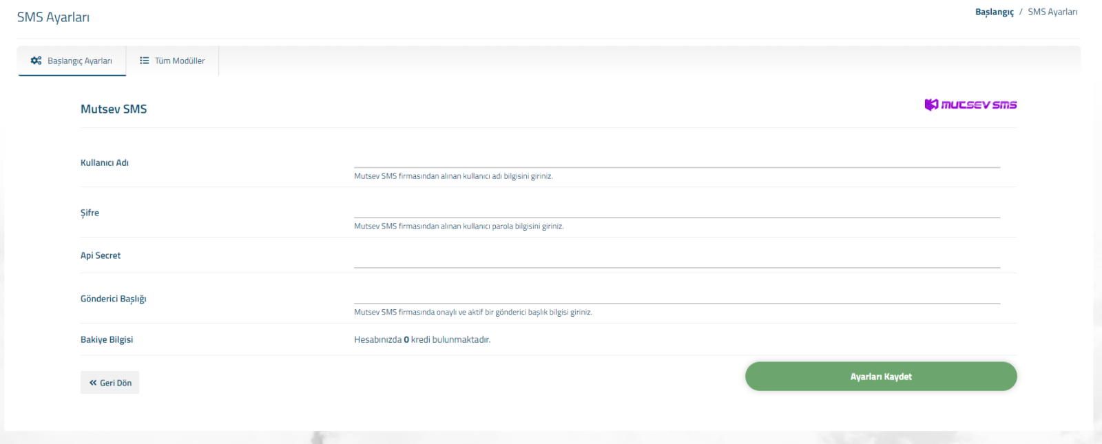 MUTSEV SMS- Bulk SMS Module