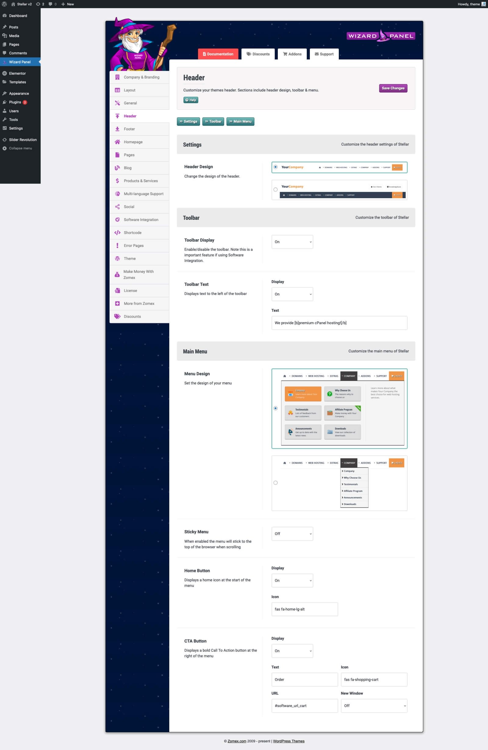Stellar WordPress Theme