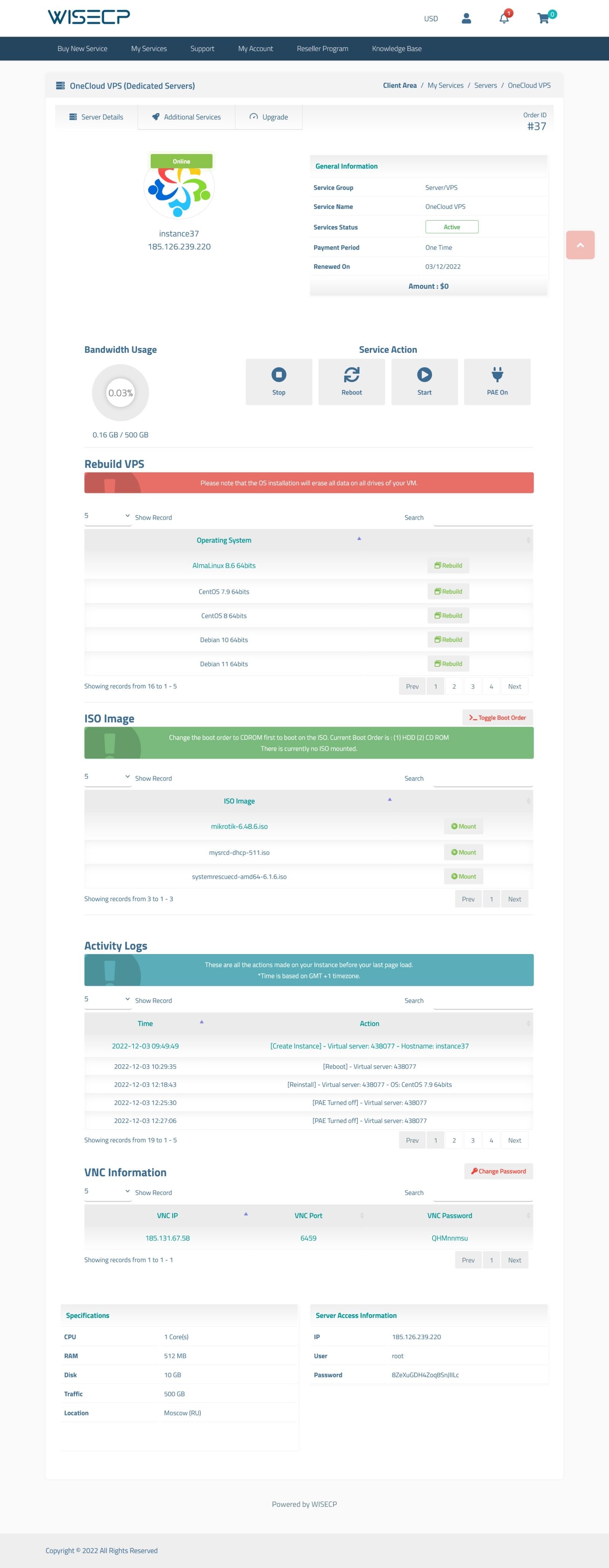 Oneprovider VPS Automation