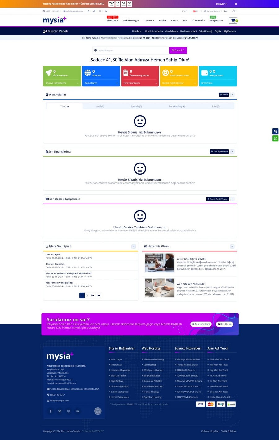 Mysia Plus WISECP Theme