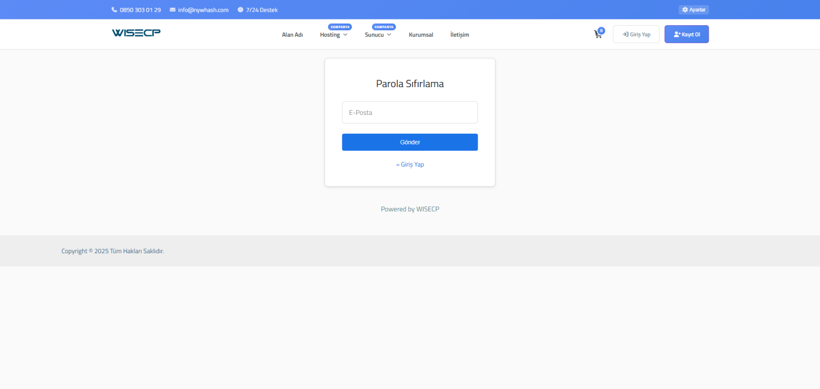 Nywa Client Area Theme