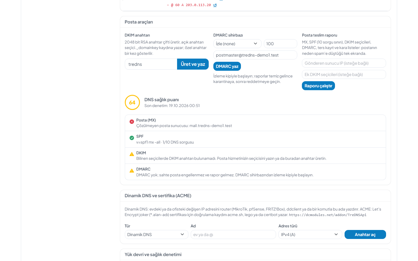 TreDNS - DNS Hosting Module