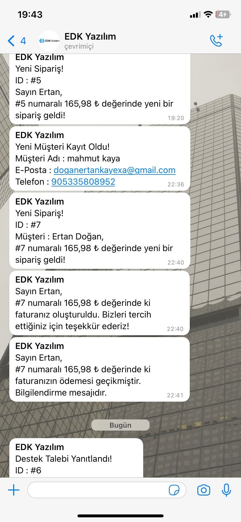 WPSmartChat WhatsApp Bildirim