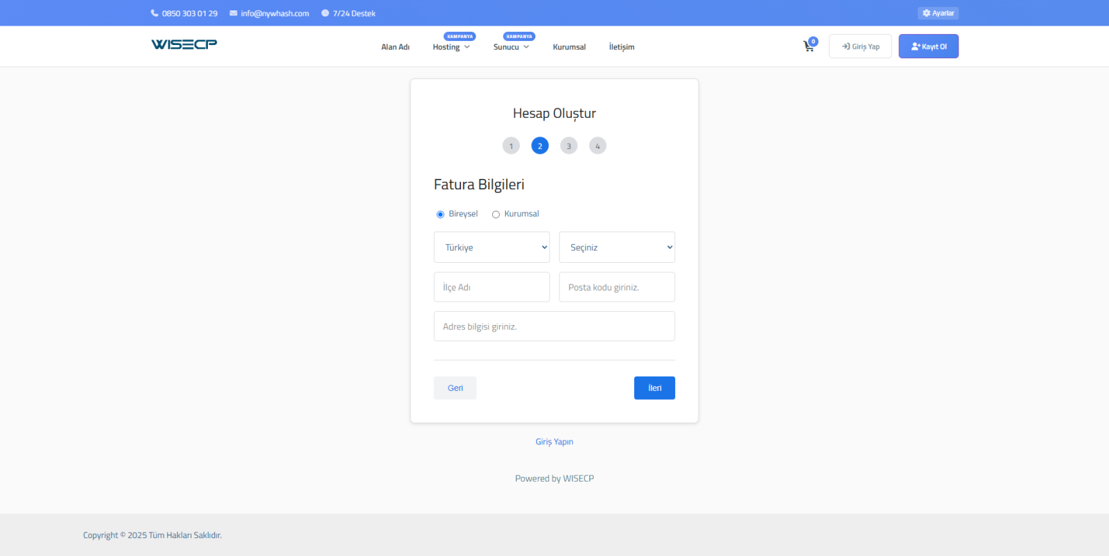 Nywa Client Area Theme