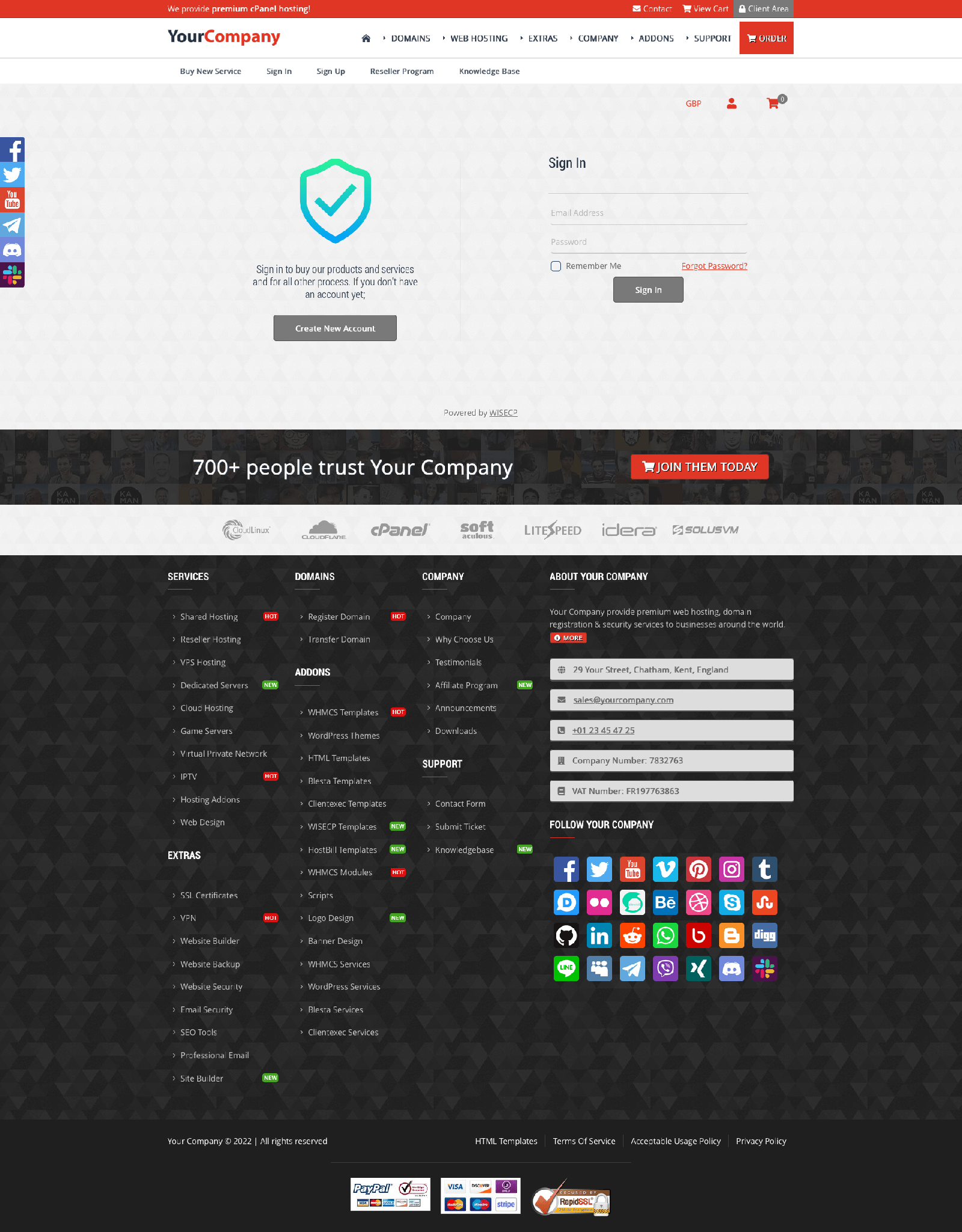 Mono PHP Template