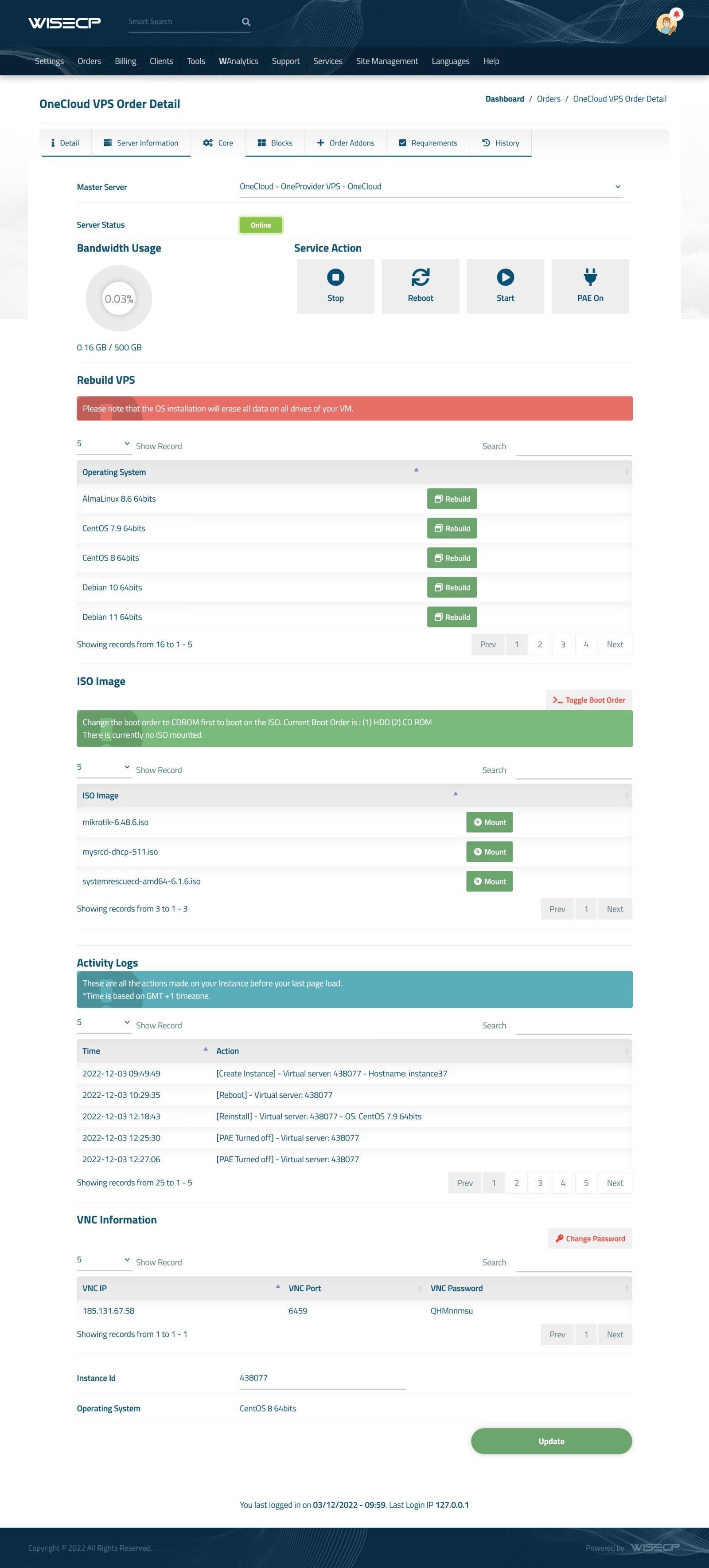 Oneprovider VPS Automation