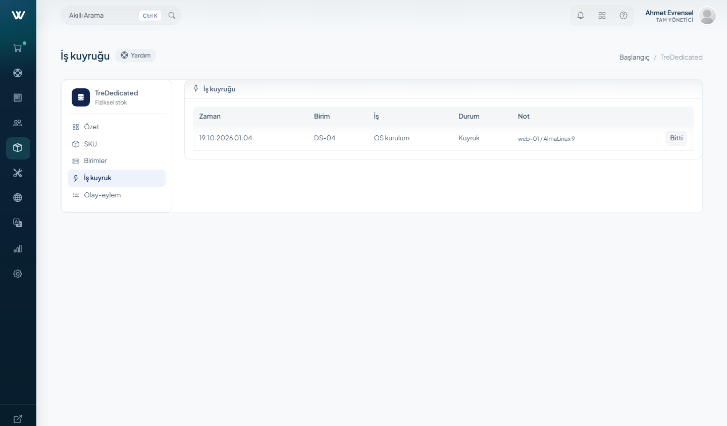 TreDedicated - Bare-Metal Server Module for WISECP