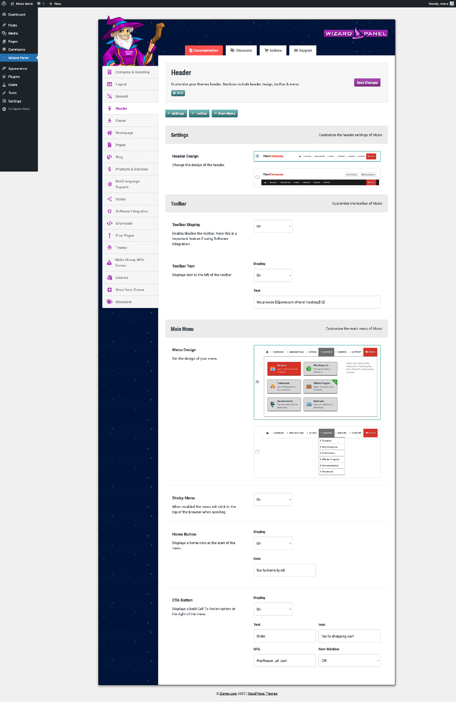 Mono WordPress Theme