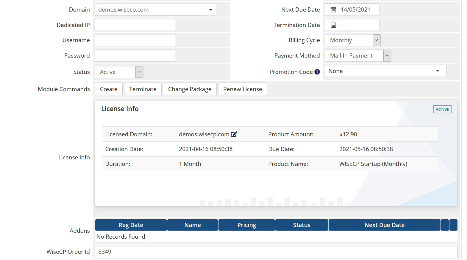 WISECP License Automation for WHMCS