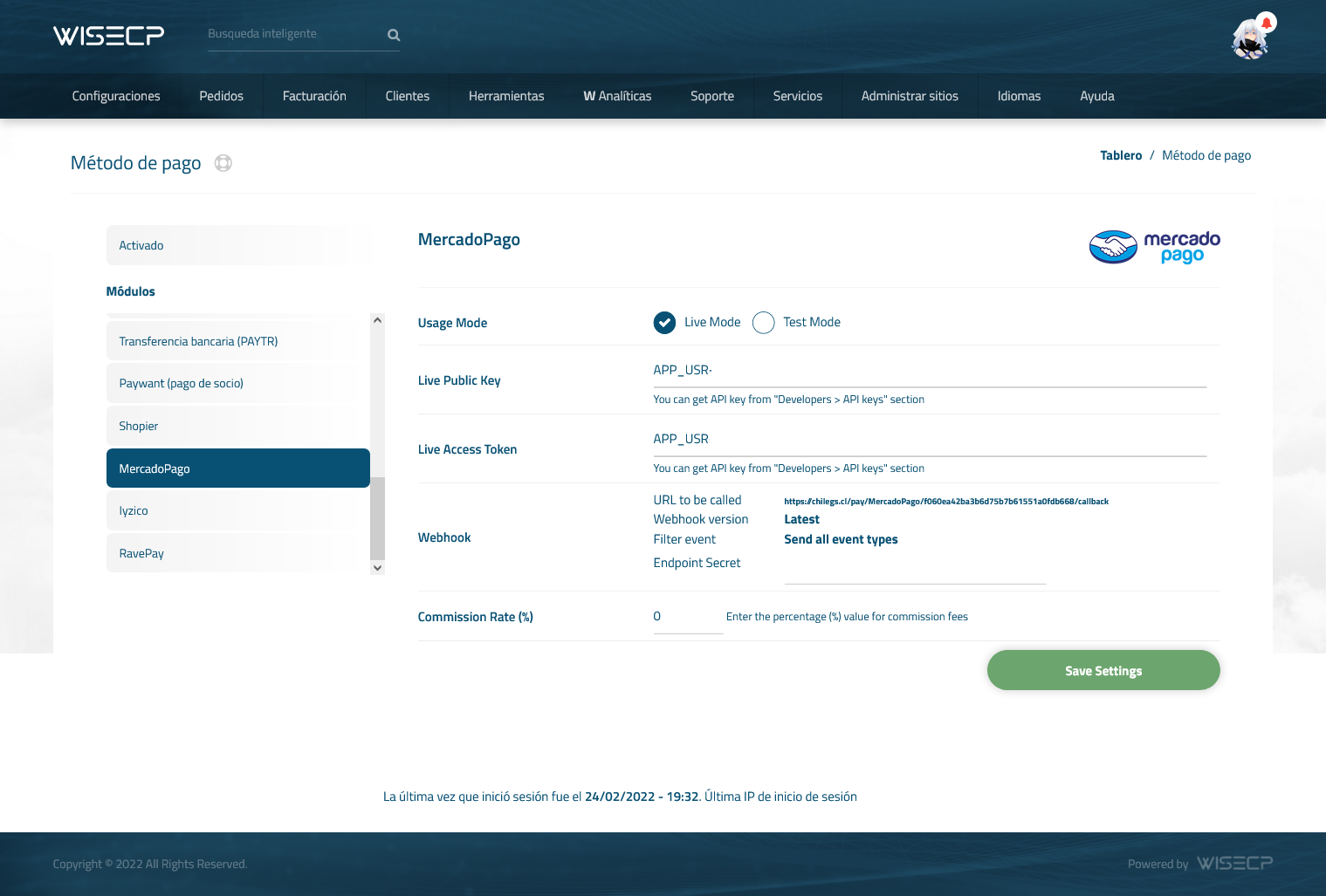MercadoPago Payment Gateway