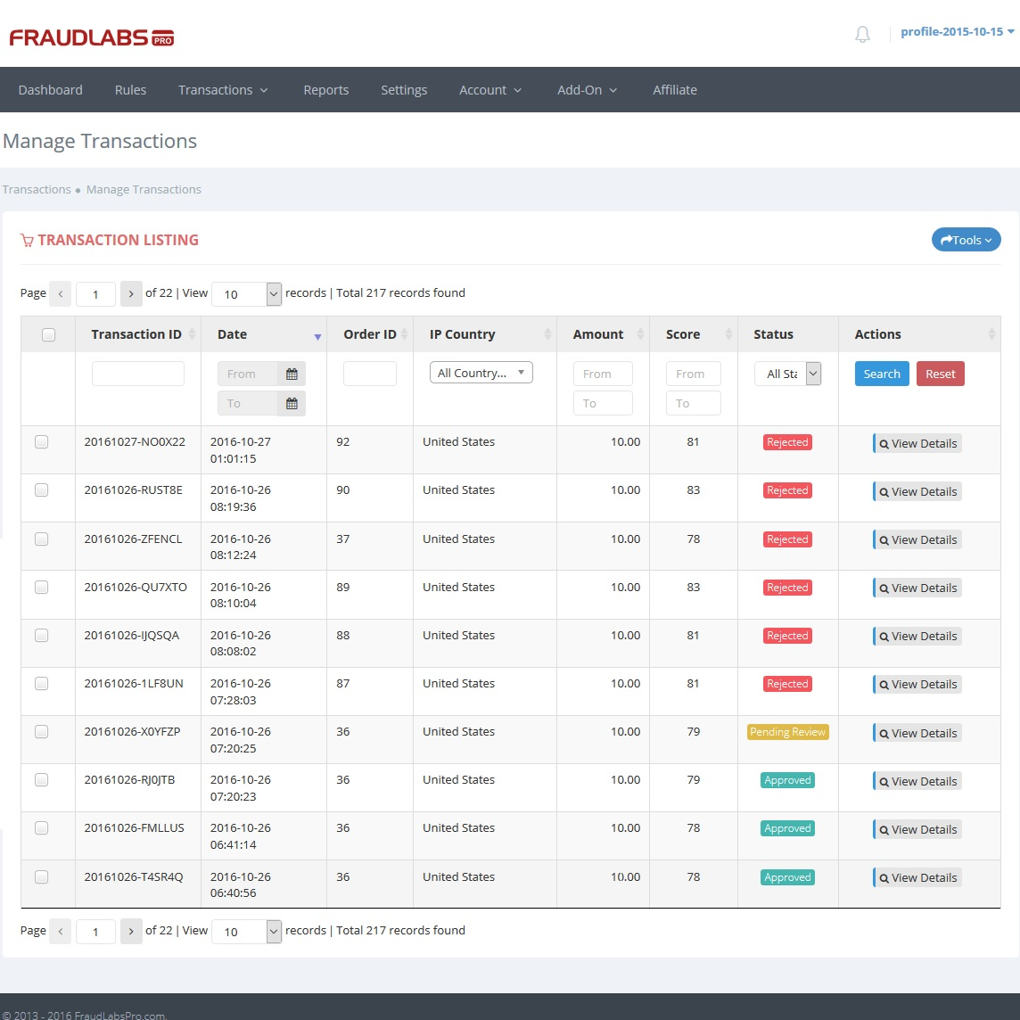 FraudLabs Pro