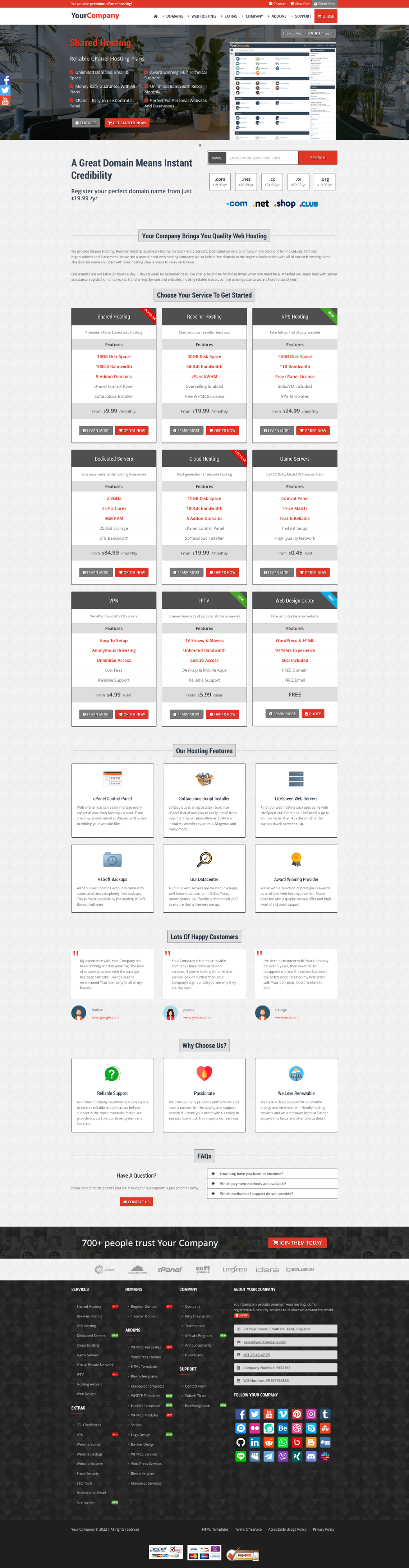 Mono PHP Template