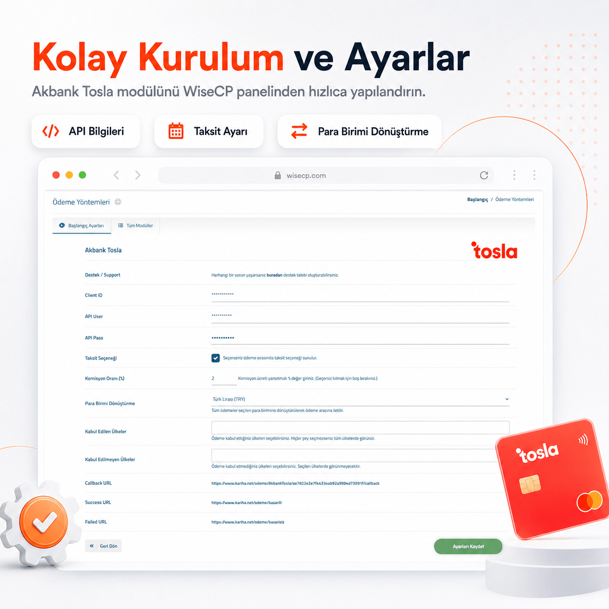 Akbank Tosla Virtual POS Payment Module