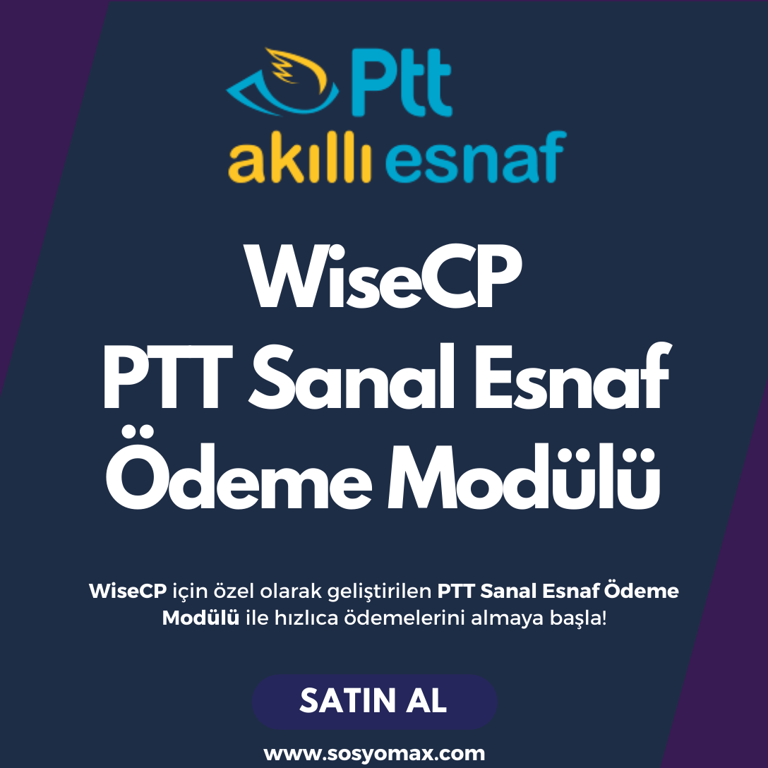 PTT Sanal Esnaf Ödeme Modülü