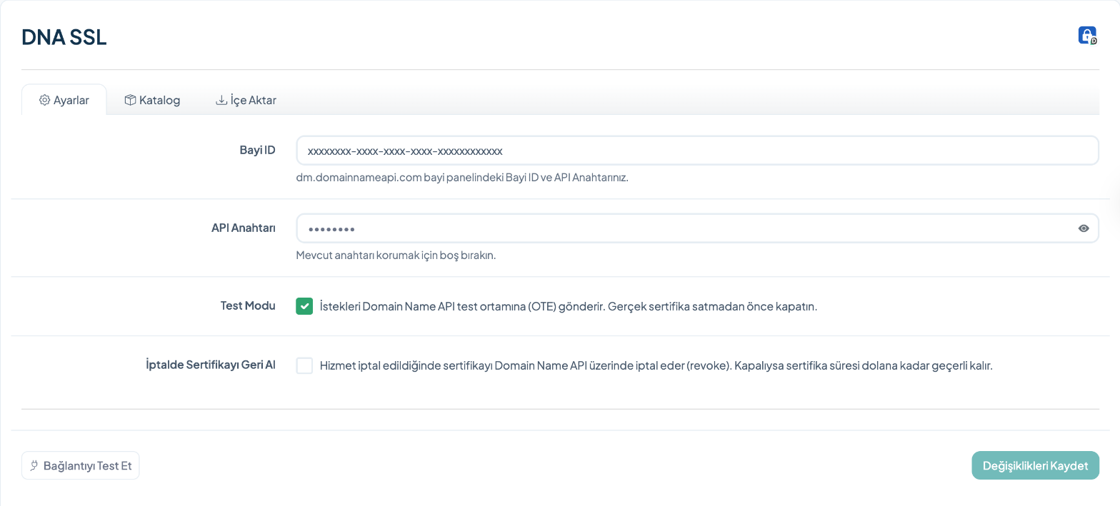 DNA SSL - Domain Name API SSL Certificates
