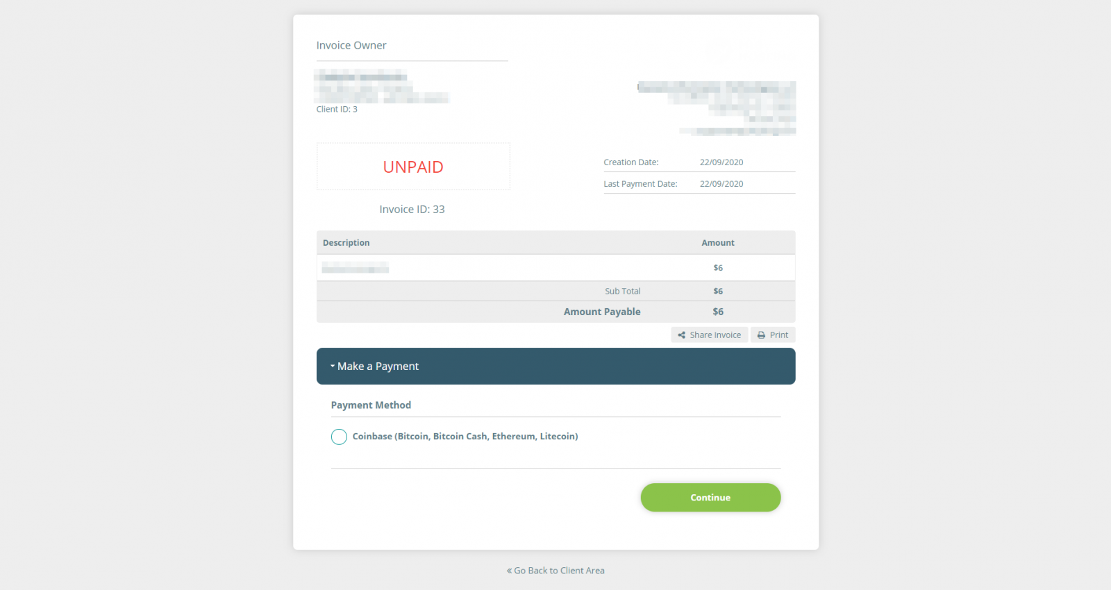 Coinbase Commerce Payment Gateway