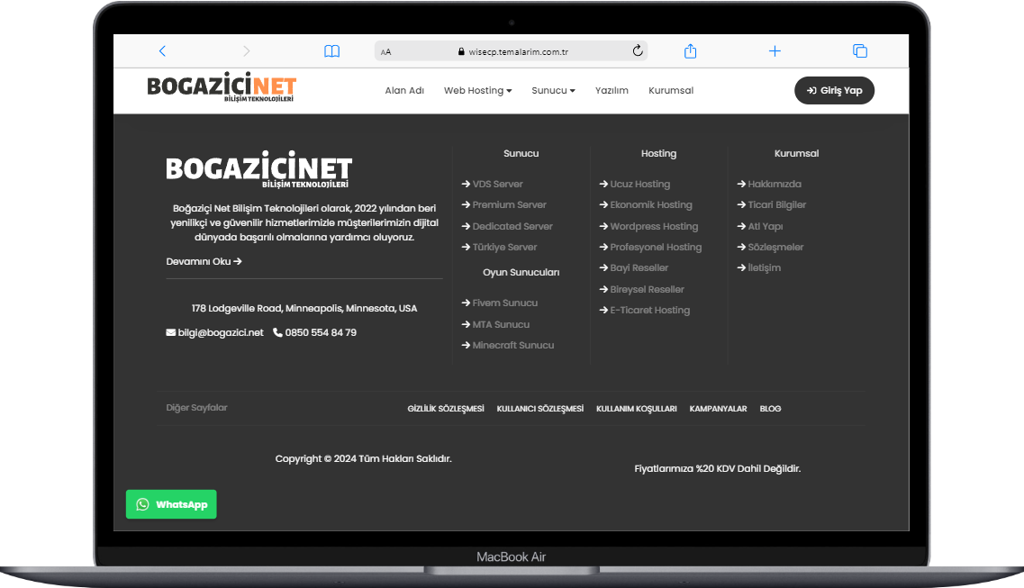 Business WISECP Theme