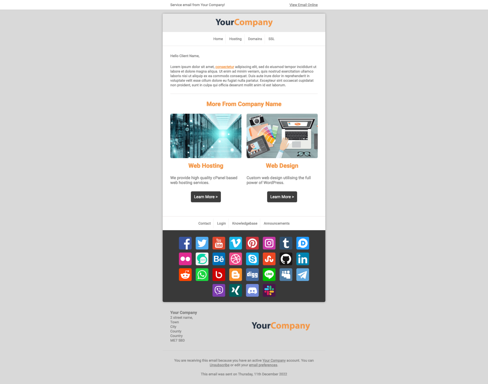 Email Template