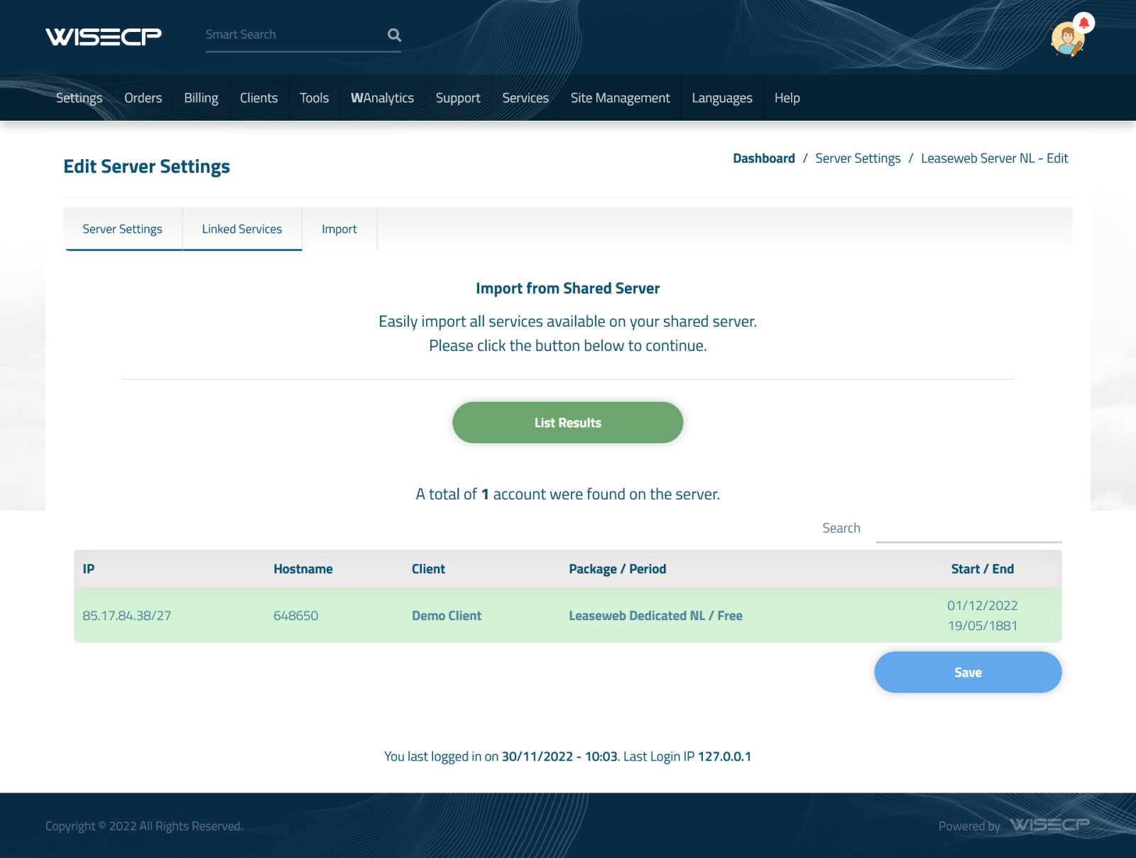 Leaseweb Server Automation