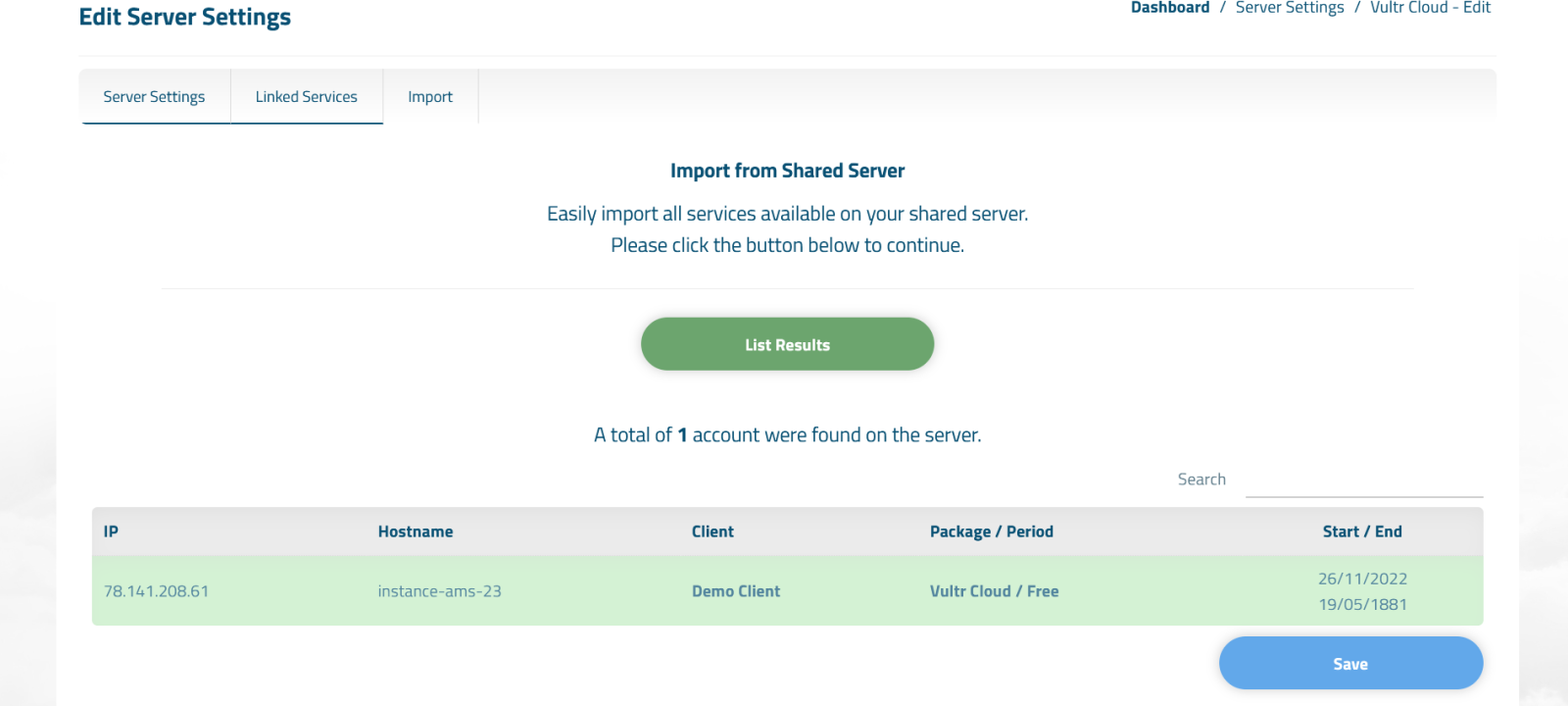 Vultr Cloud Module