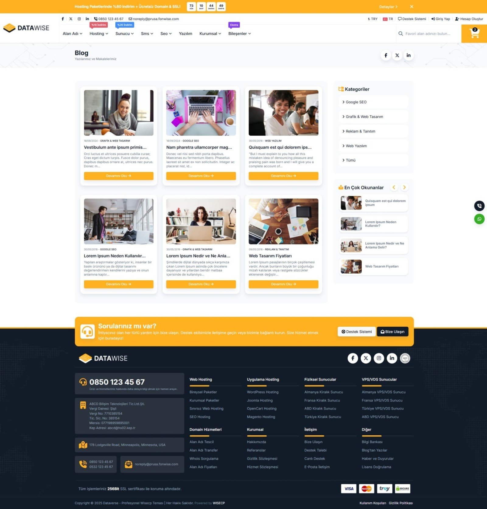 Datawise WISECP Theme
