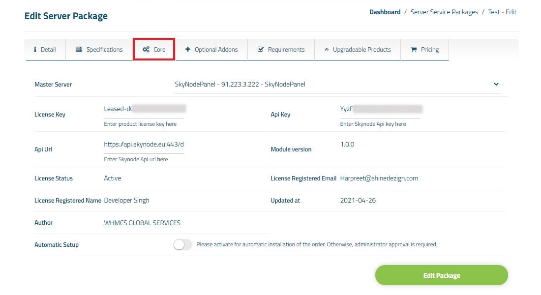 Skynode.eu WISCP Server management module