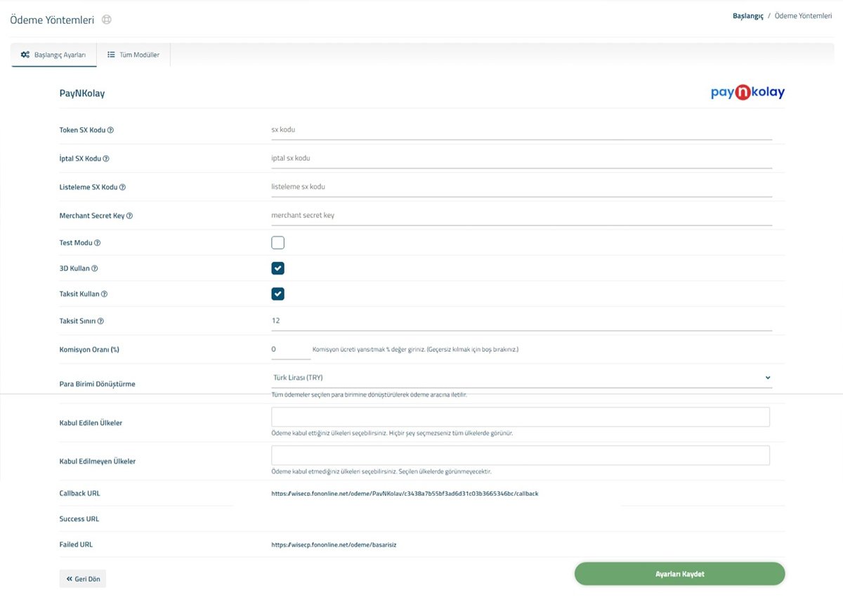 NKolay (PayNKolay) Payment Gateway
