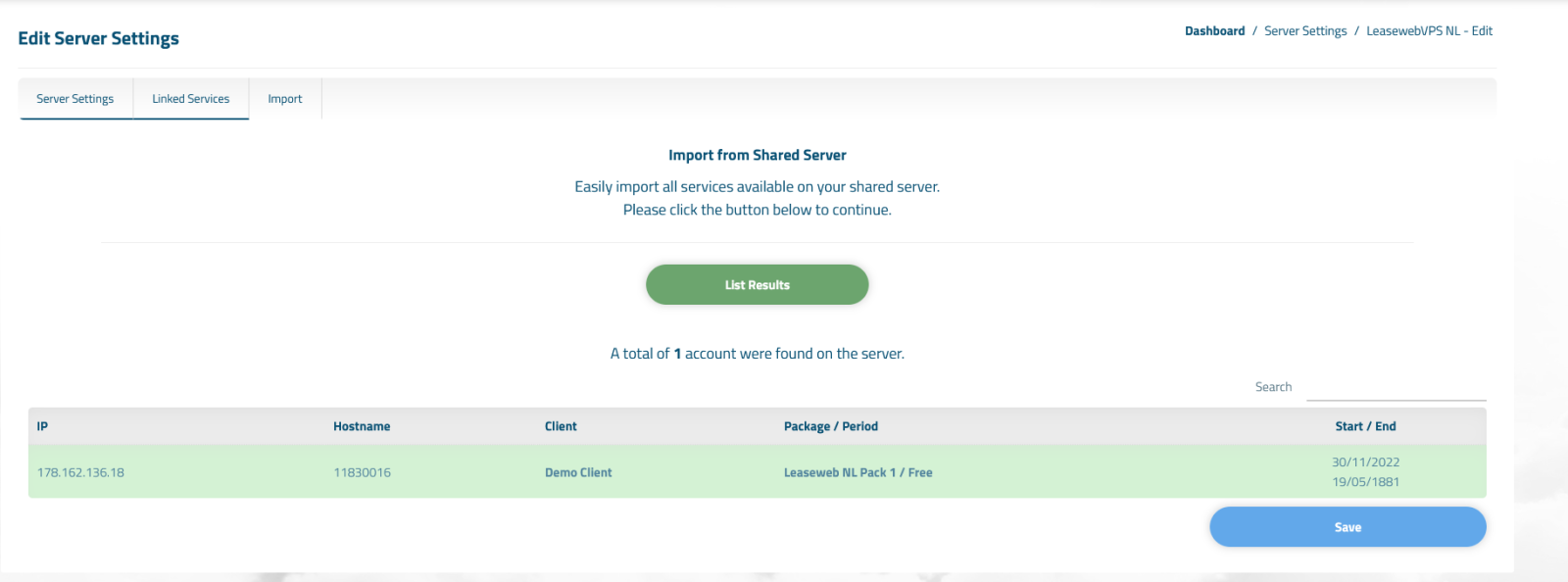 Leaseweb VPS Automation