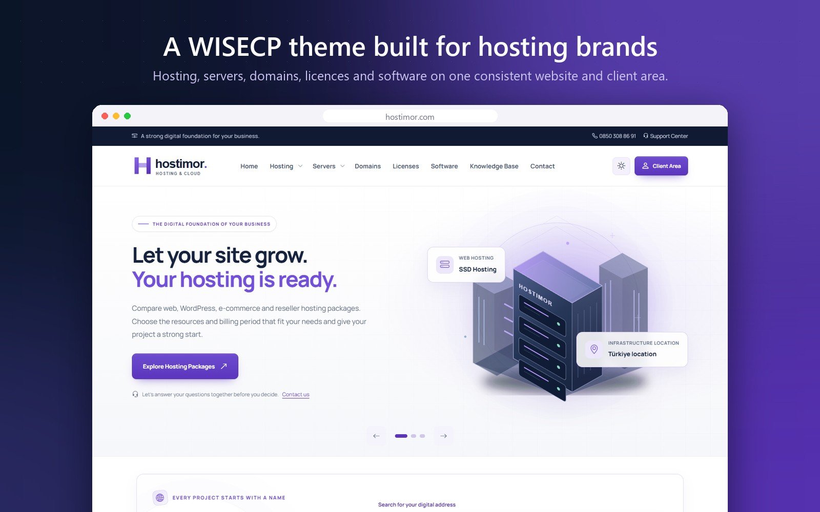 Hostimor | WISECP Theme