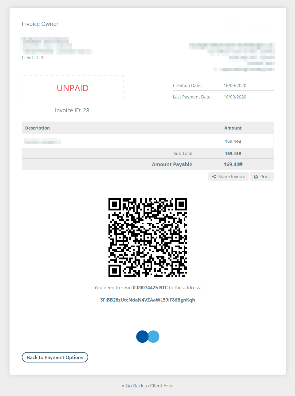Bitaps.com Payment Gateway