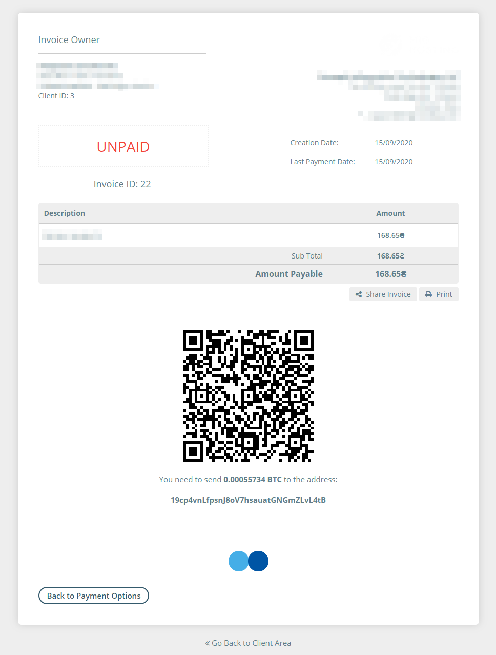 Blockchain.com Payment Gateway