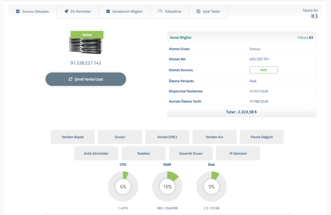 Netlen Cloud Automation for WISECP
