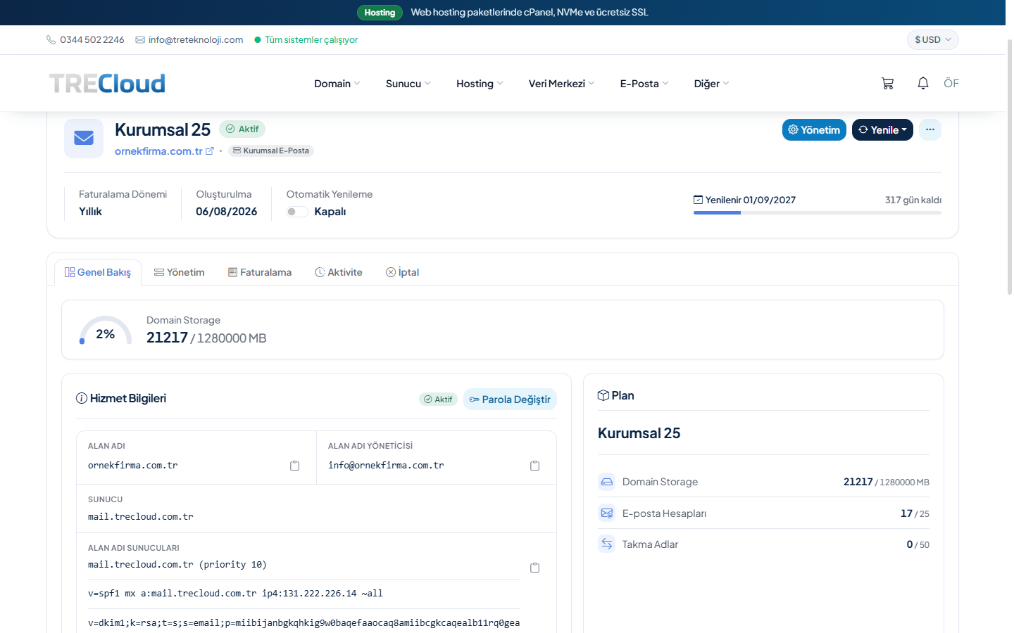 TreMail - Mailcow Business Email Module