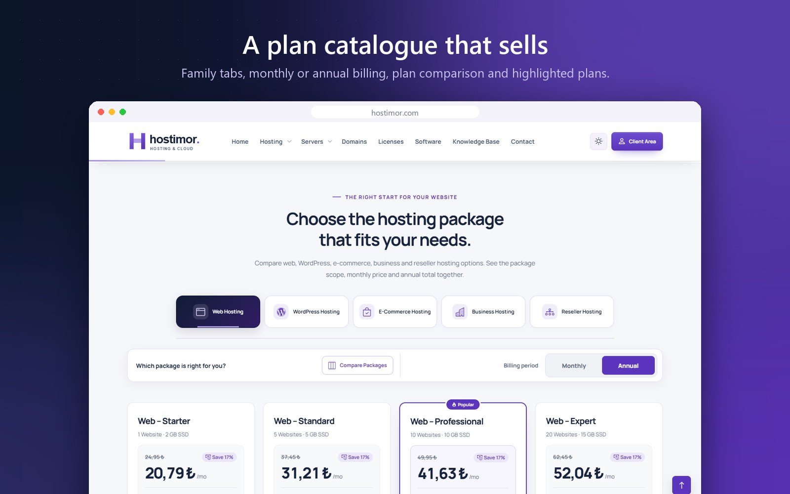 Hostimor | WISECP Theme